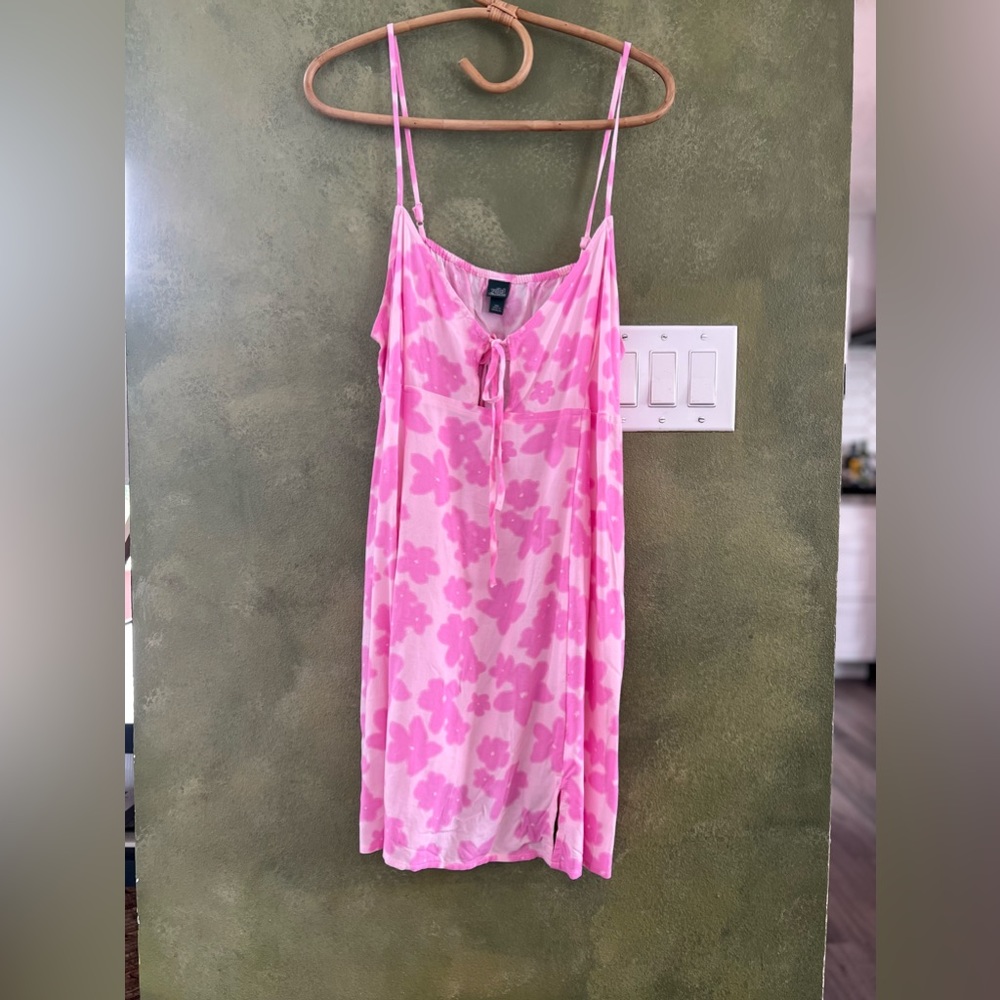 Pink floral wild fable mini dress NWOT
